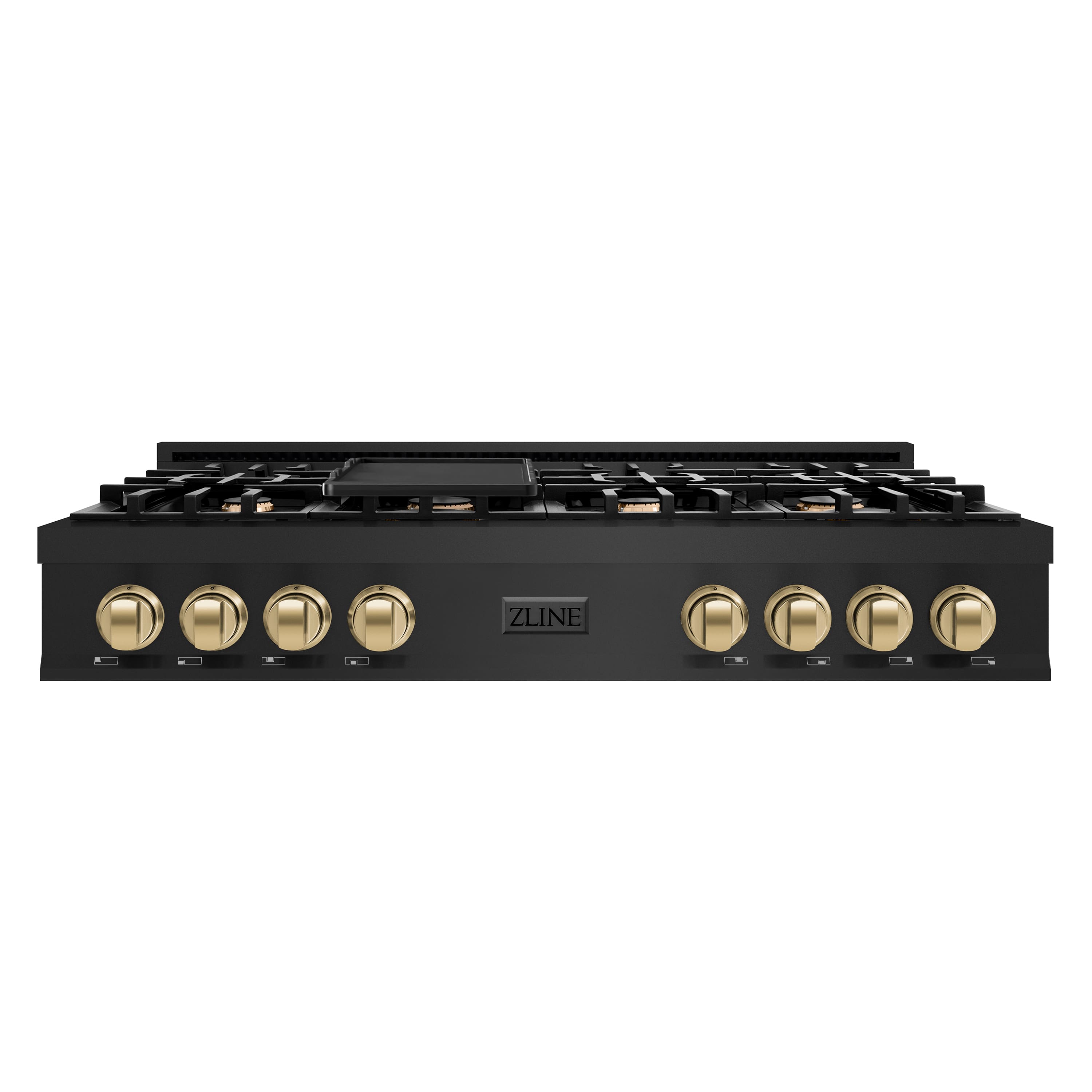 ZLINE - Autograph 48 in. Slide-In Classic Rangetop w/ 8 Burners in Black Stainless Steel & Bronze Accents - Black Stainless Steel price history on PriceWatchPro