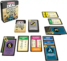 Hasbro - Monopoly Deal: Fourth Wing (Empyrean Series) - Card Game - COLLECTIBLES - Multicolor