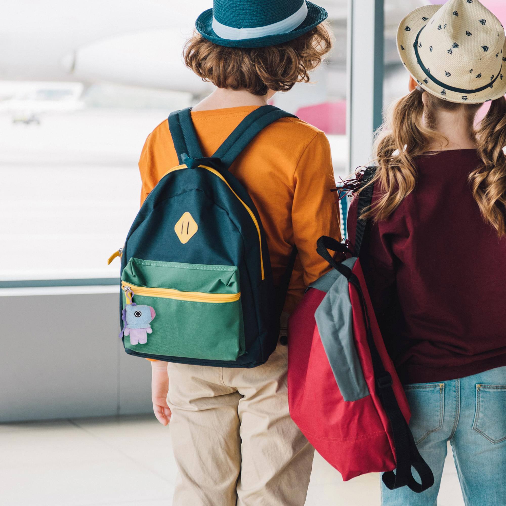 Alt View 3. Gund - Line Friends BT21 4 Inch Plush Backpack Clip | Mang - Purple.