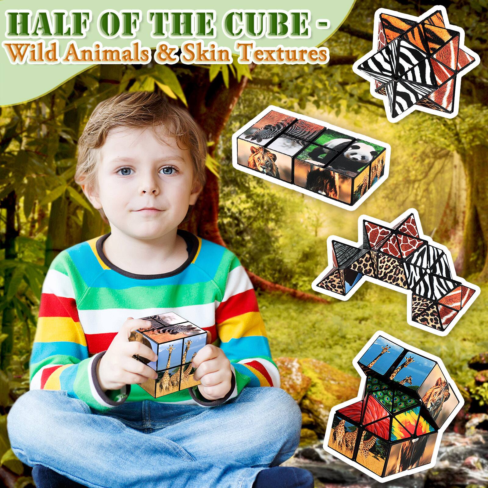 HALF OF THE CUBE - Wild Animals & Skin Textures