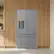 Alt View 17. Samsung - Bespoke AI 24 cu. ft. Counter Depth 3-Door French Door Refrigerator with Zero Clearance Fit & Dual Auto Ice Maker - Stainless Steel.