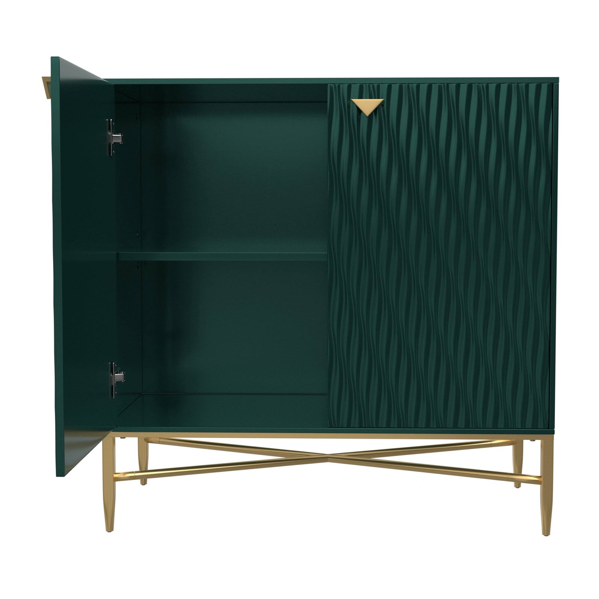 Alt View 9. Boyel Living - 2 Door Locker Accent Cabinet - Green.