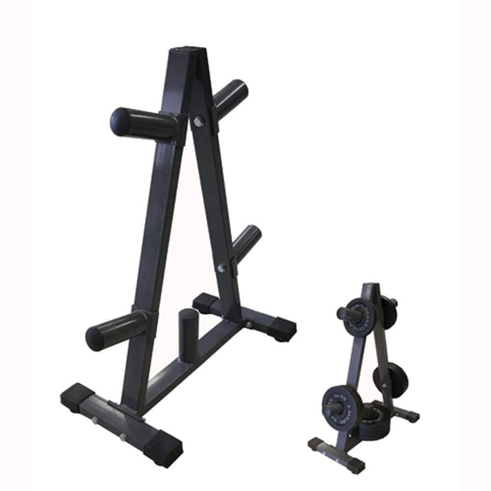 Amber Sporting Goods - Ultimate Gym Storage: Olympic 2 Plate Weight Rack to Organize & Maximize Home Workouts - Black price history on PriceWatchPro