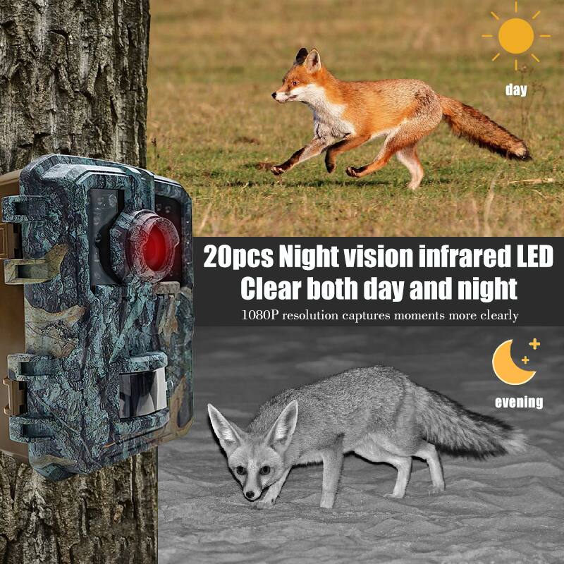 20pcs Night vision infrared LED  
Clear both day and night  
1080P resolution captures moments more clearly