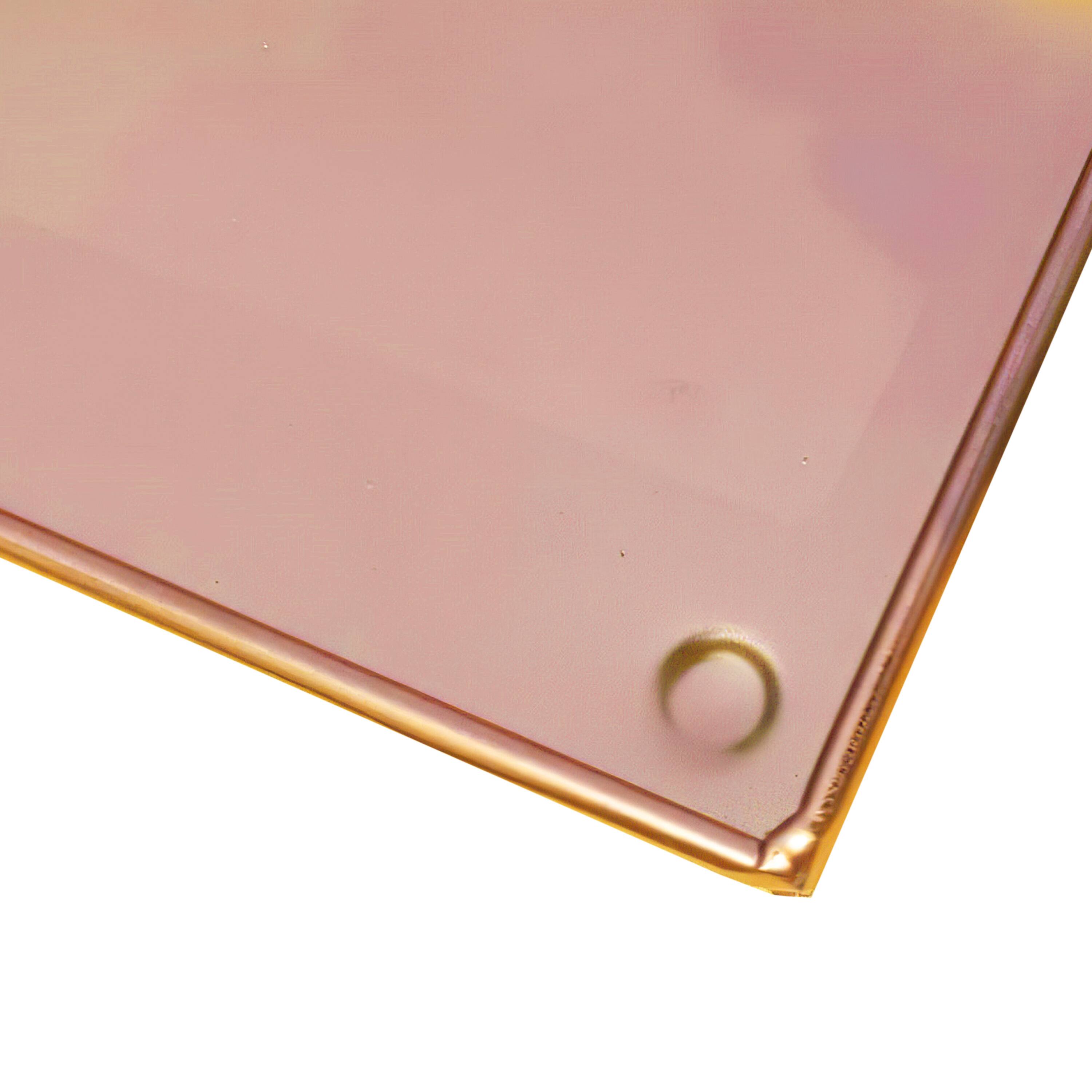 Alt View 3. Manhattan Lane - 29 Inch Rectangular Metal Windowsill Planter Tray, Trim Edges, Large - Copper.