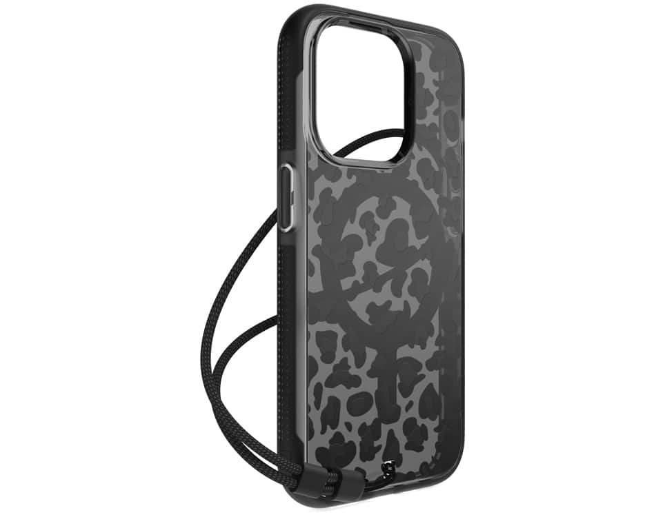 Left. BodyGuardz - BodyGuardz Ace Pro with MagSafe Case - iPhone 15 Pro - Leopard.