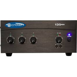 Crown - Refurbished Excellent - 135MA 3 Input, 3 Channel, Installed Sound 8-Ohm and Constant Voltage Outputs 70V - Black