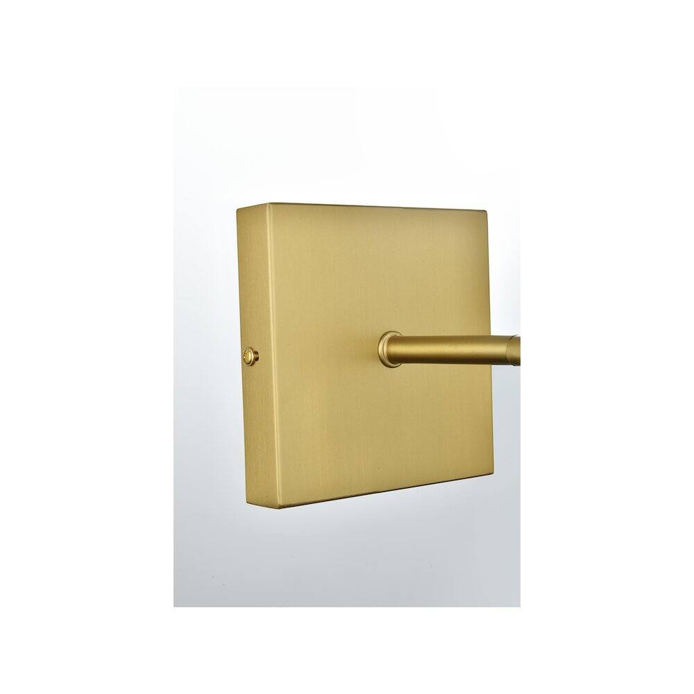 Alt View 1. Living District - Neri 6 Inch Wall Sconce Clear Shade in Satin Gold - Satin Gold And Clear.