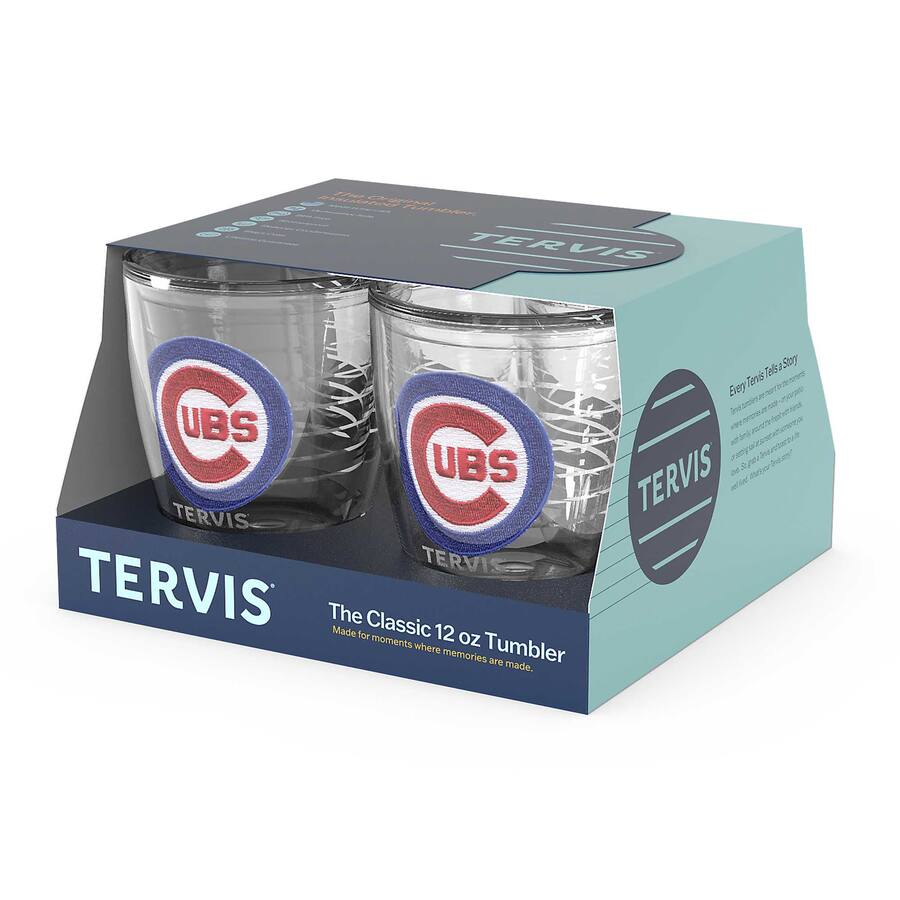 Unique Simple Emblems Tervis Chicago Cubs Four Pack 12oz. Emblem Tumbler Set Multicolor ...