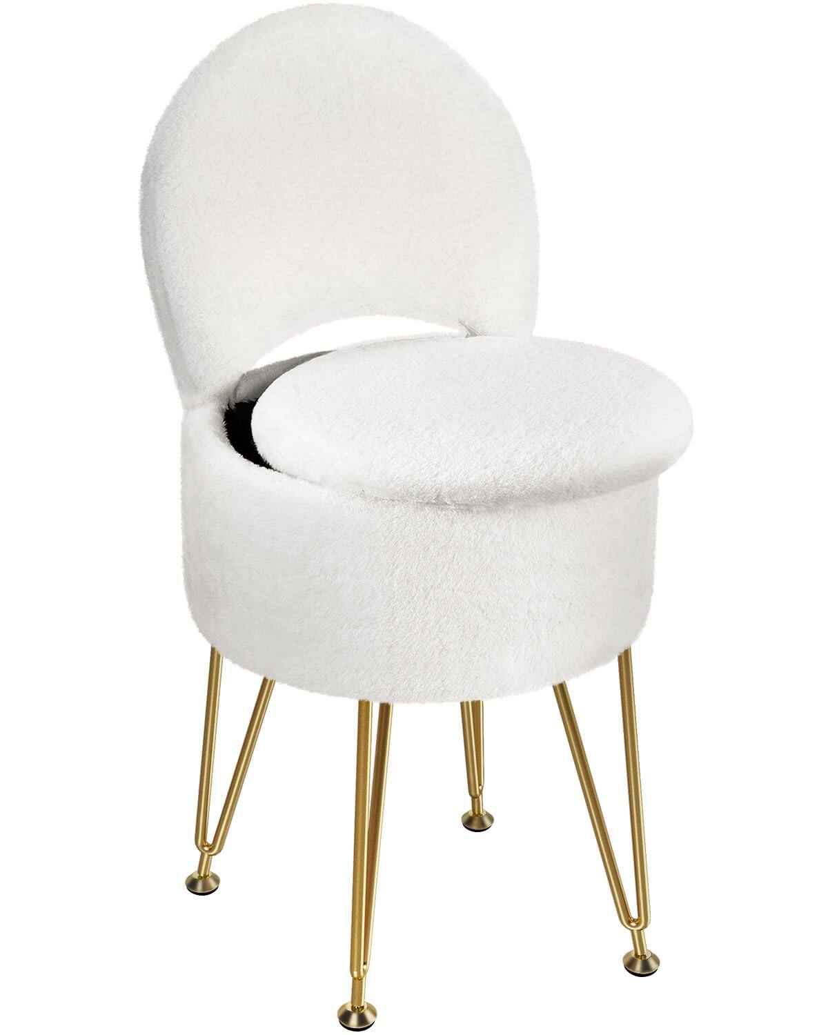 White 15.7"D x 15.7"W x 19.5"H