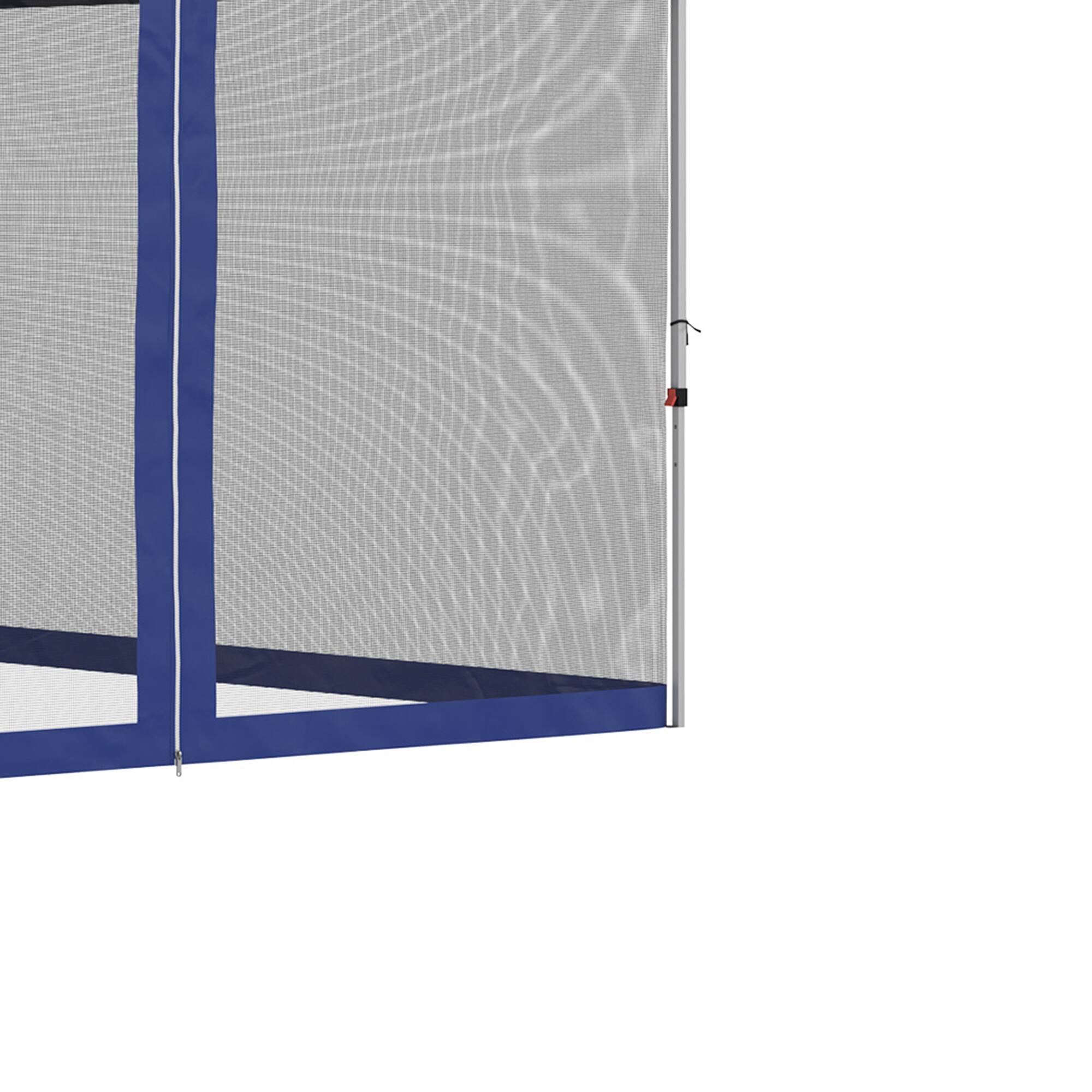 Alt View 8. Outsunny - 10' x 10' Pop Up Canopy Tent, Tents for Parties with Wheeled Carry Bag, Screen House Room - Dark Blue.