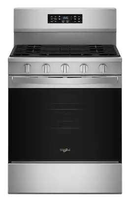 Whirlpool - 5.0 Cu. Ft. Freestanding Gas Range with Air Cooking Technology - Stainless Steel