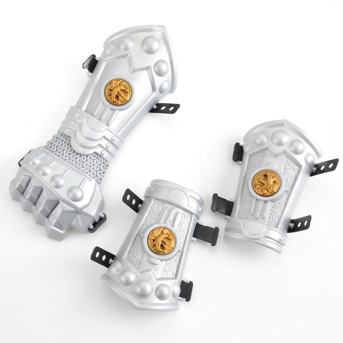 Alt View 1. JuzToys - Kids Knight Costume with Toy Weapons – Role Play Medieval Warrior Armor Costume, Sword and Shield, Dress Up Clothes - White.