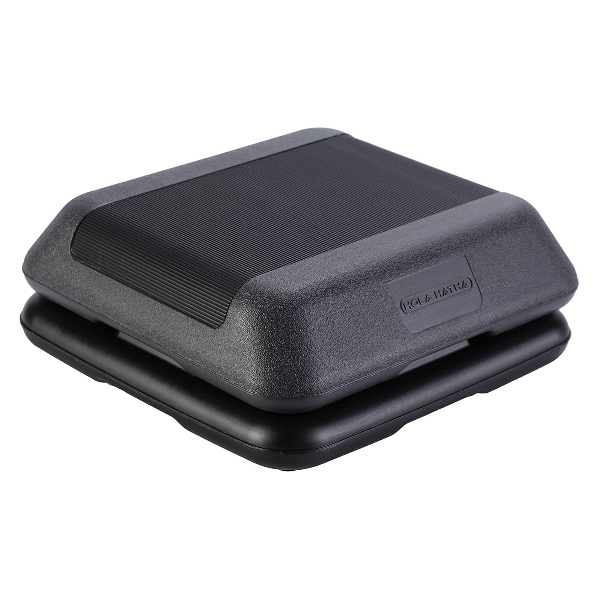 Alt View 2. HolaHatha - HolaHatha Aerobic High Step Platform, Home Gym Fitness Equipment with Risers - Black.