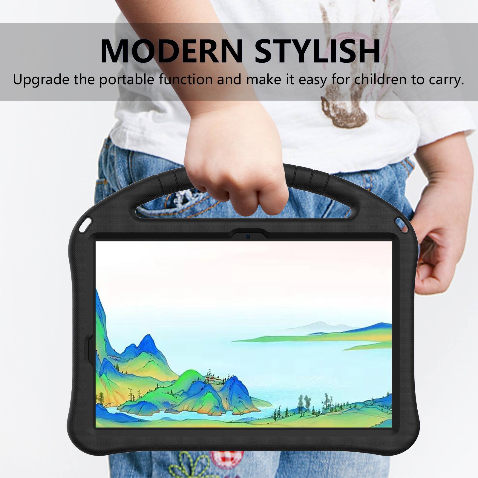MODERN STYLISH  
Upgrade the portable function and make it easy for children to carry.
