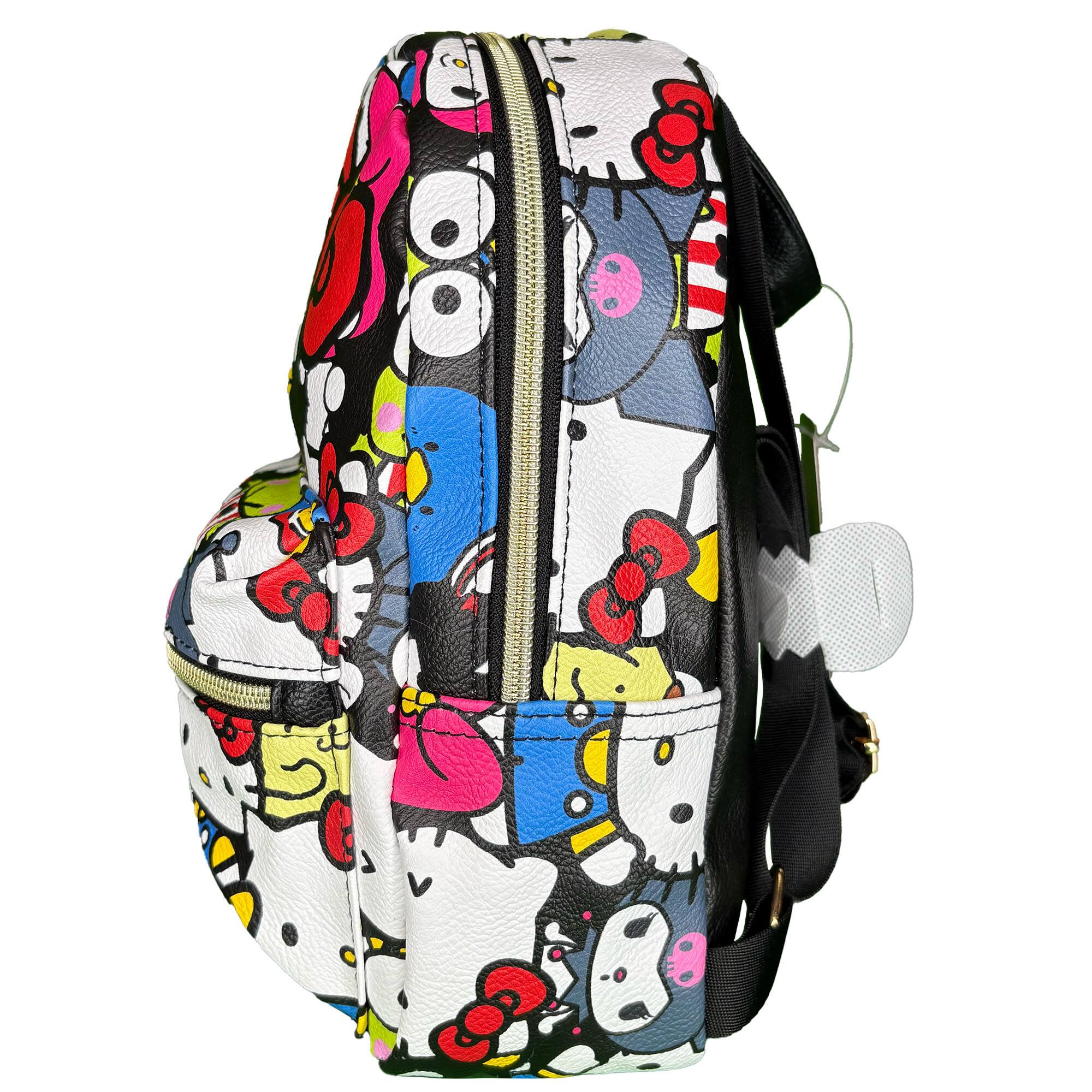 Alt View 4. UPD - Hello Kitty and Friends 10" Faux Leather Mini Backpack - A Cute and Compact Companion for Young Hearts! - Multicolored.