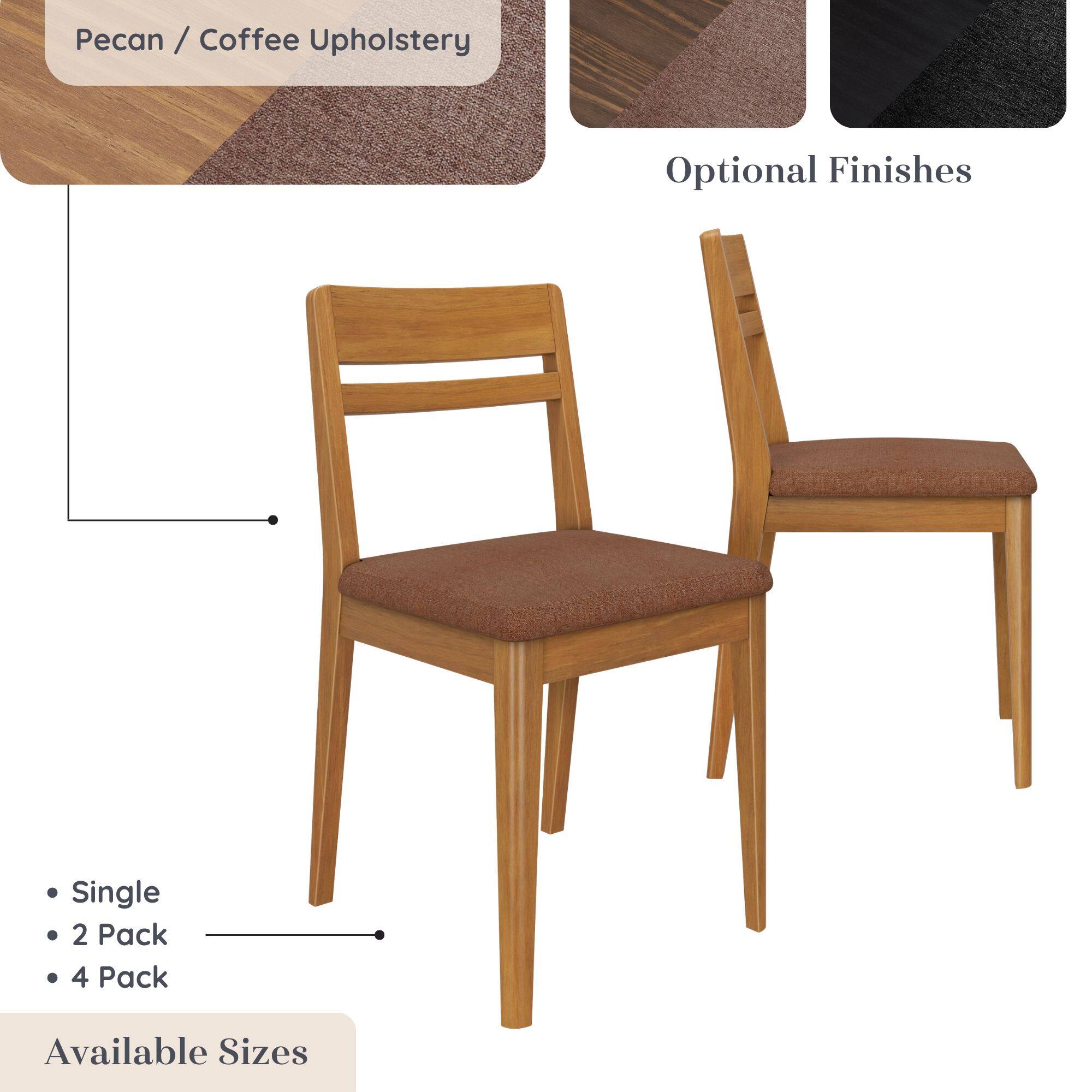 Pecan / Coffee Upholstery

Optional Finishes

Single
2 Pack
4 Pack

Available Sizes