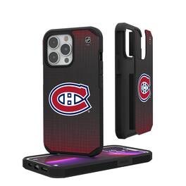 Keyscaper - NHL - Montreal Canadiens Linen Logo iPhone Rugged Case - 16 - Black