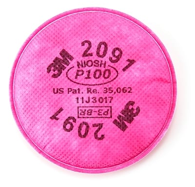 Photos - Safety Equipment 3M  Particulate Filter 2091, P100 - Magenta 142-2091 