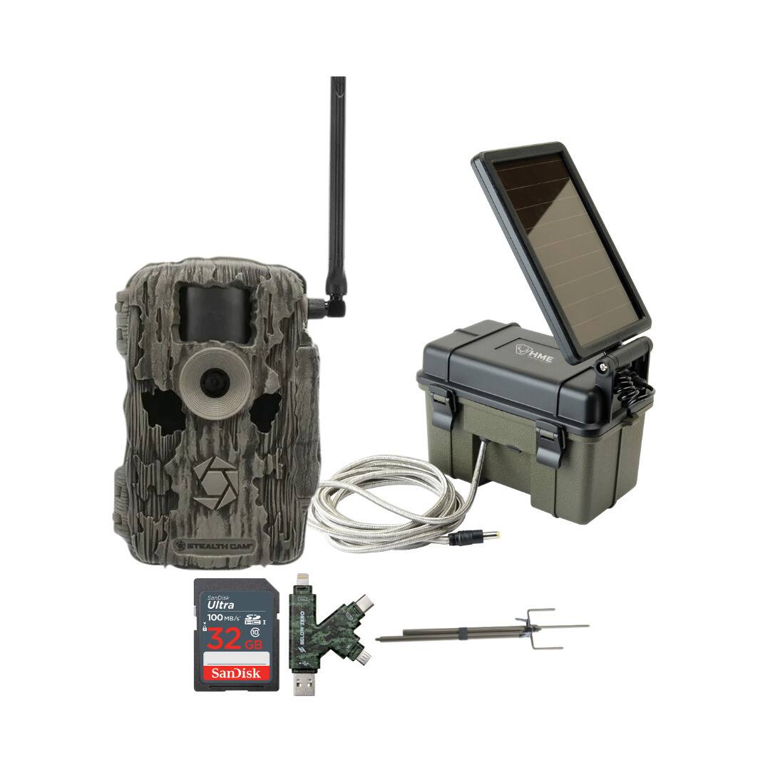 Stealth Cam - 36MP Fusion Max Cellular Trail Camera with 80 Feet Detection Range with Solar Power Pack Mount Stick price history on PriceWatchPro