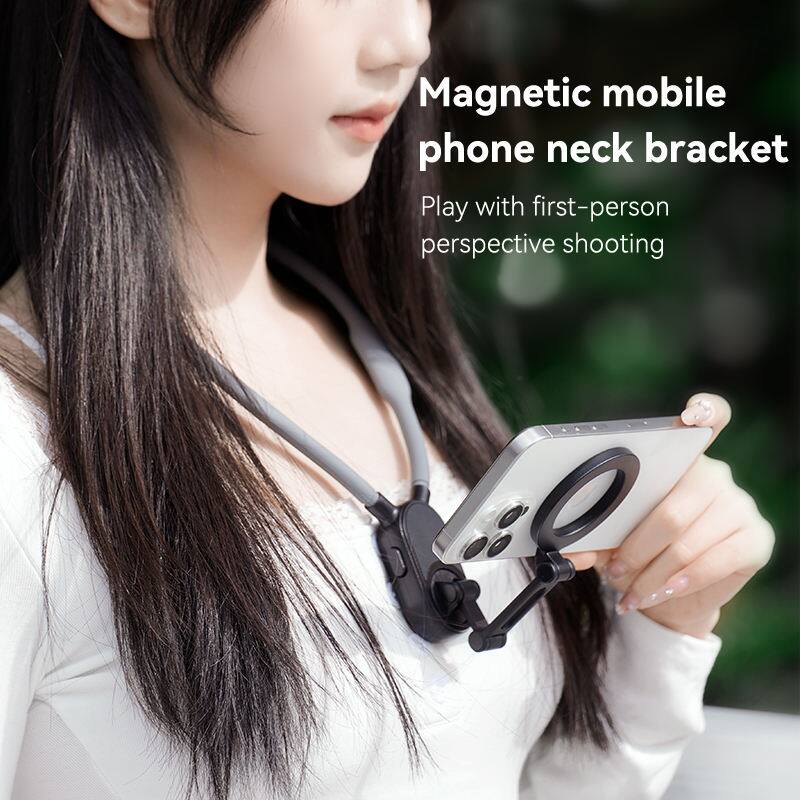 Magnetic mobile phone neck bracket  
Play with first-person perspective shooting