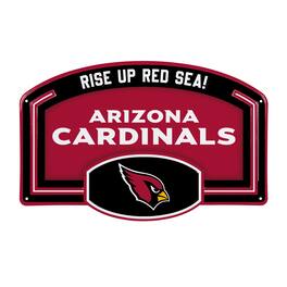 Evergreen Enterprises - Arizona Cardinals 11" x 17" Embossed USA Steel Buckle Wall Sign - Multicolor