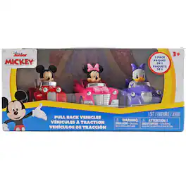 Disney Junior - Disney Junior: 3 Pack Pull-Back Toy Vehicles - Mickey
