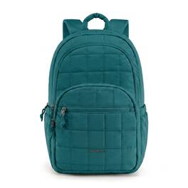 Bagsmart - College Backpack, Lightweight Bookbag with 15.6 inch Laptop Compartment, Fashion Daypack for Casual Work Commuter - Green