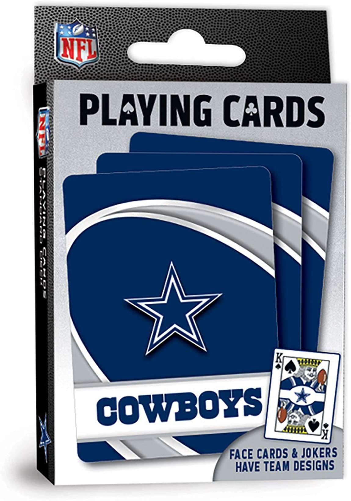 NFL PLAYING CARDS  
PLAYING CARDS  
COWBOYS  
FACE CARDS & JOKERS HAVE TEAM DESIGNS