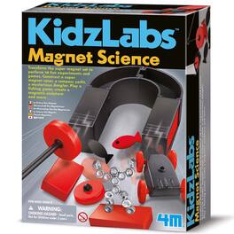 4M - Magnet Science - DIY 10 Magnetic Experiments, Build A Super Racer-Yacht-Dangler-Sculptures - Multicolor