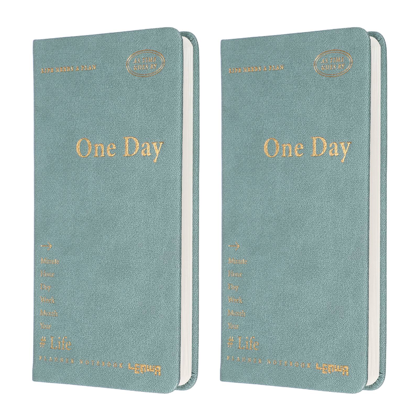 Unique Bargains - 2pcs Planner Notebook, 7x3.8 Inch 96 Sheets Undated Daily Planner Pocket To Do List Weekly Goals Office/Home - Green price history on PriceWatchPro