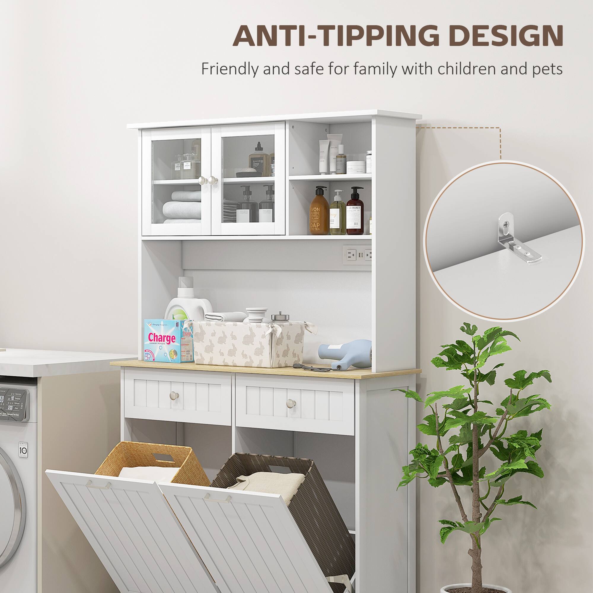 ANTI-TIPPING DESIGN
Friendly and safe for family with children and pets
I - DAP
Charge 2 1 10