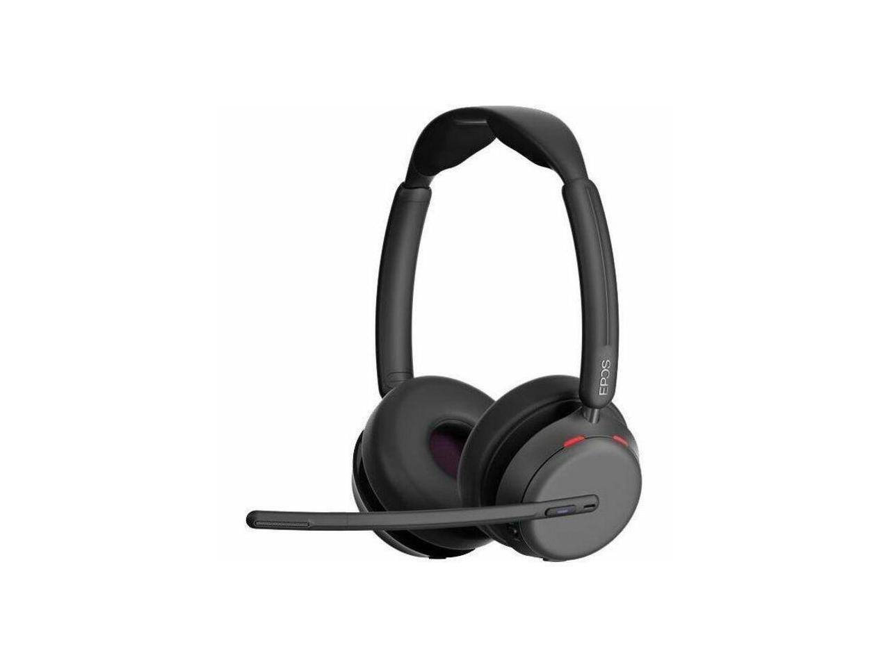 Alt View 3. EPOS - EPOS IMPACT 1060T Headset - Stereo - Wireless - Bluetooth - On-ear - Binaural - Circumaural - Noise Canceling - Black.