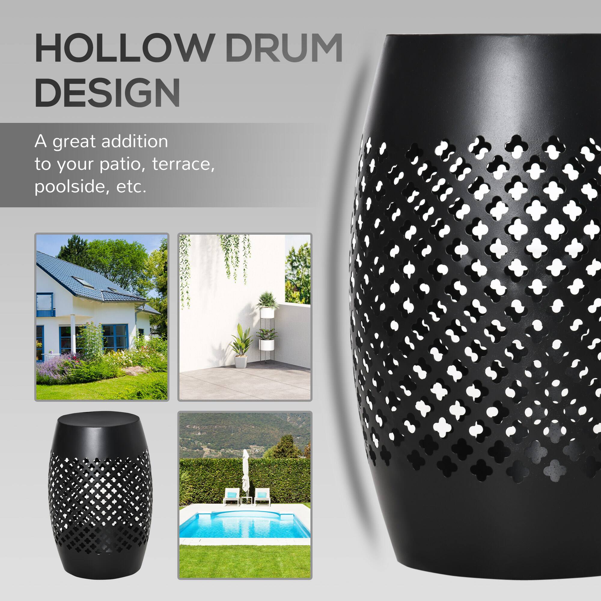 HOLLOW DRUM DESIGN
A great addition to your patio, terrace, poolside, etc.