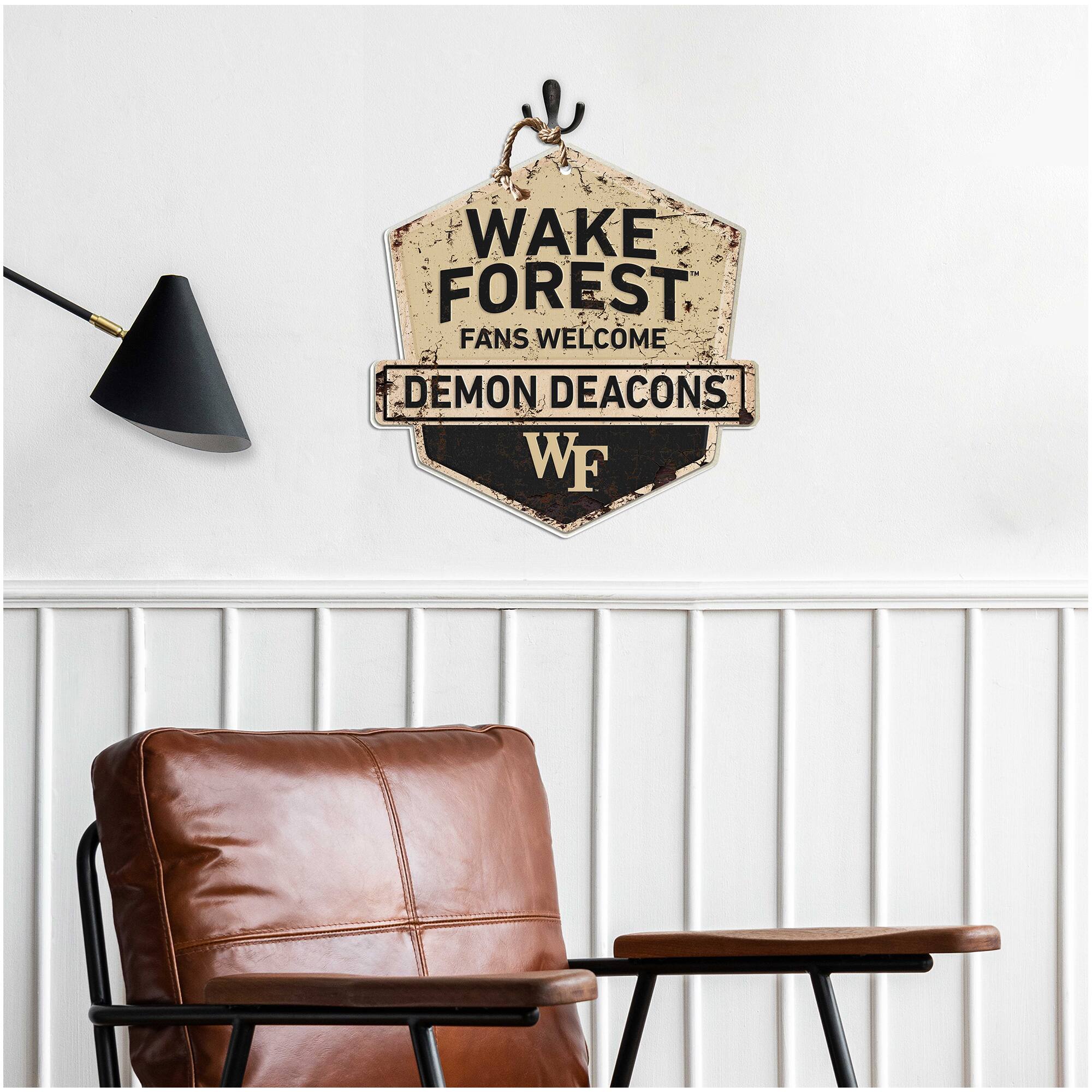 WAKE FOREST FANS WELCOME DEMON DEACONS WF