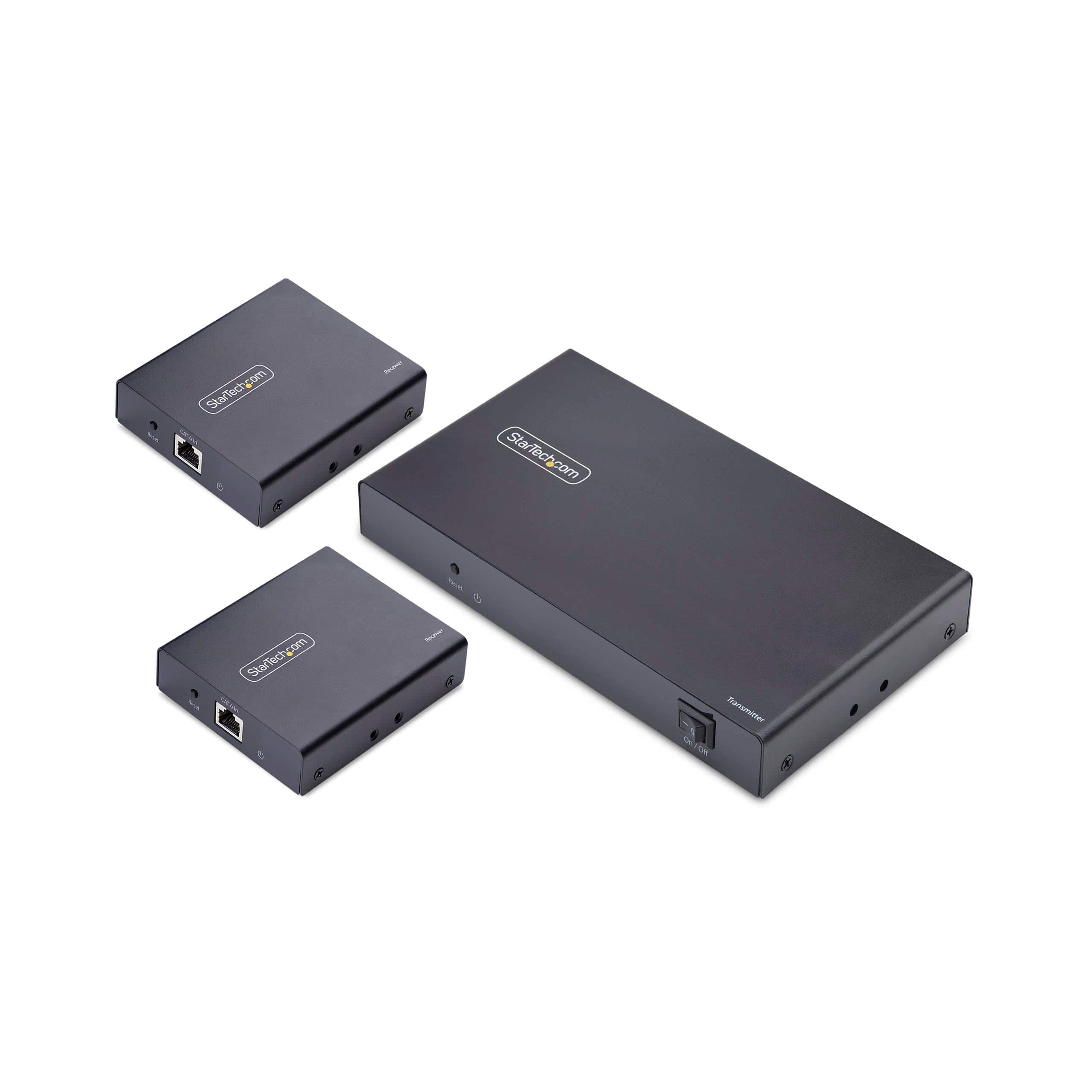 Startech - 4-Port HDMI Extender and Splitter Over CAT6, 4K 60Hz, Up to 230ft [70m], 1x4 HDMI over Ethernet Distribution Kit, 1 In 4 - Black price history on PriceWatchPro