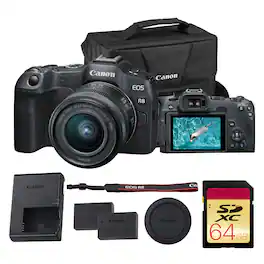 Canon - EOS R8 Full Frame Mirrorless Camera Zoom Lens Bundle