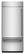 Alt View 14. KitchenAid - 36 in. Wide 20.8 cu. ft. Built-In Bottom Mount Refrigerator with Platinum Interior - Stainless Steel with PrintShield Finish.