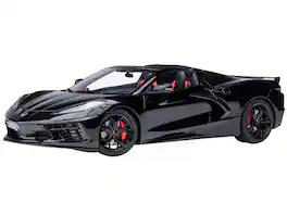 2020 Chevrolet Corvette C8 Stingray Black 1/18 Model Car by Autoart