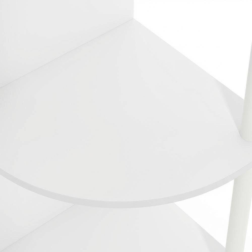 Alt View 1. FurniFact - Engineered Wood bookcase with open storage design for home or office use - White/White.