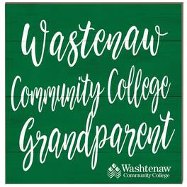 Jardine - Washtenaw Community College 10'' x 10'' Grandparent Plaque - Green