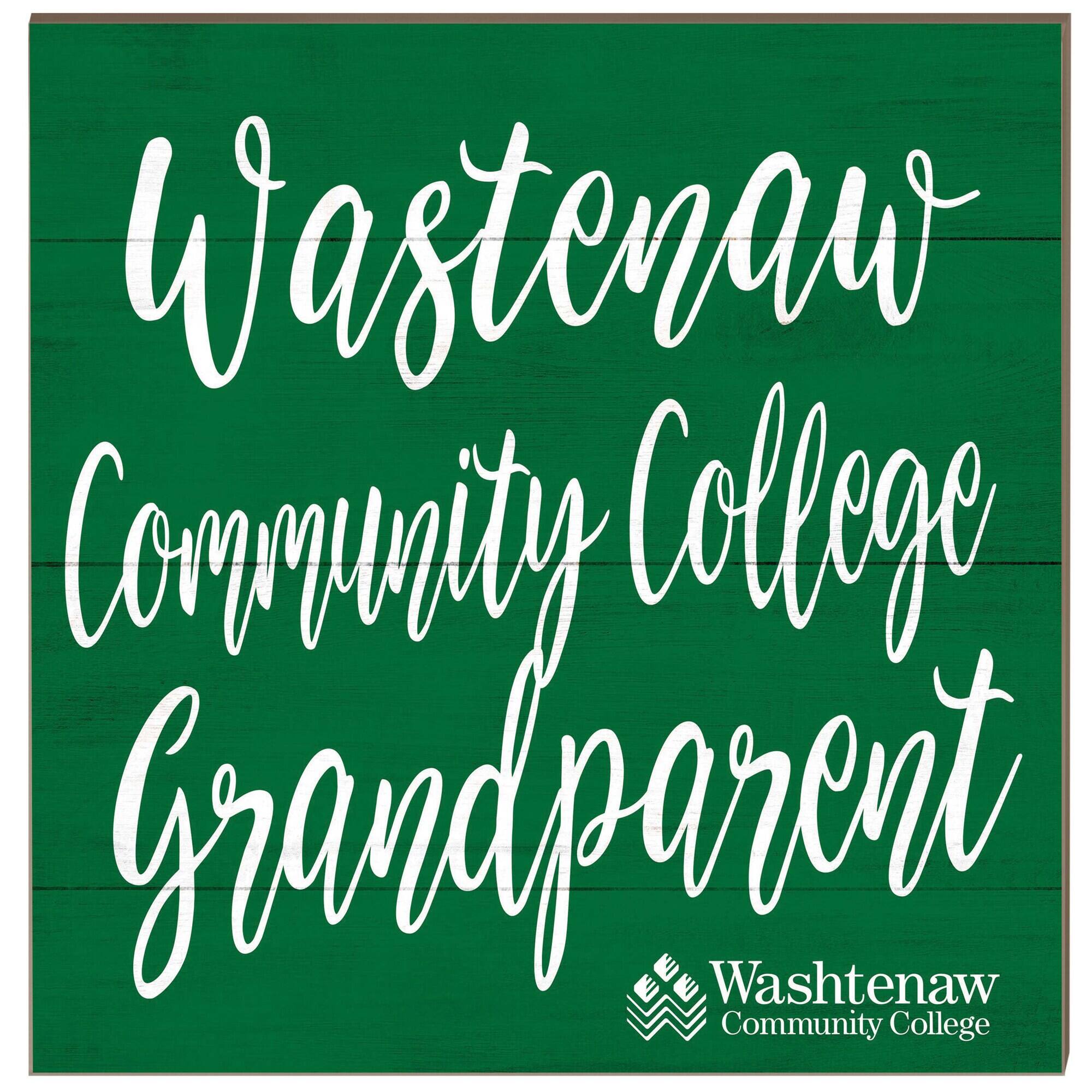 Washtenaw Community College 10'' x 10'' Grandparent Plaque