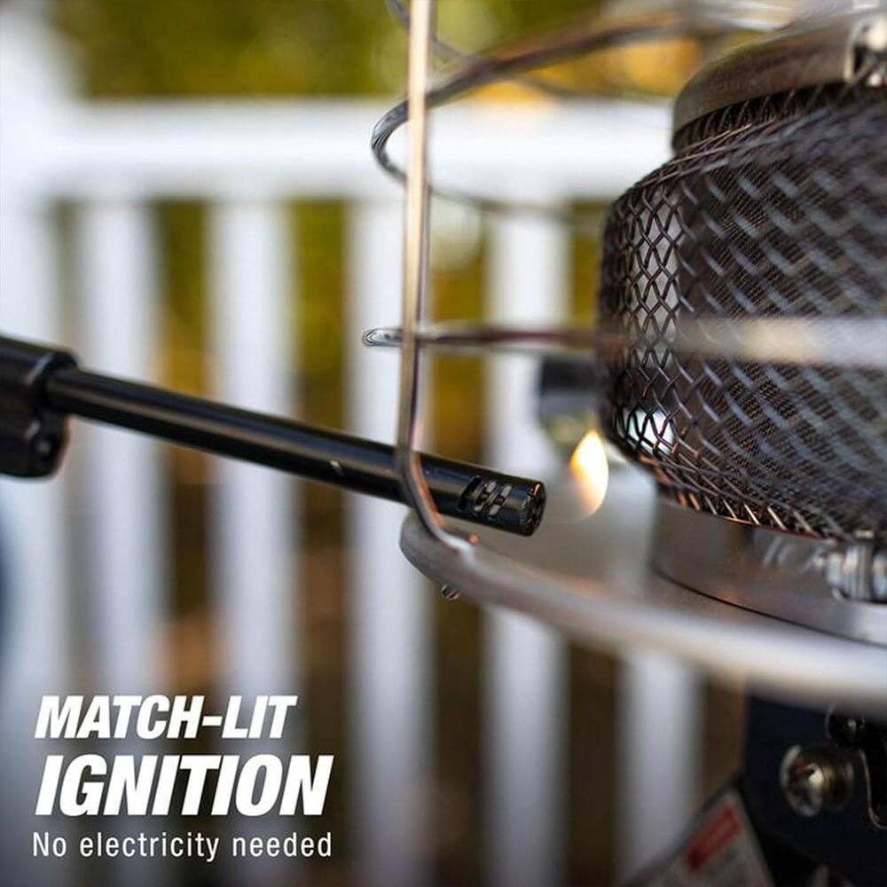 MATCH-LIT IGNITION  
No electricity needed