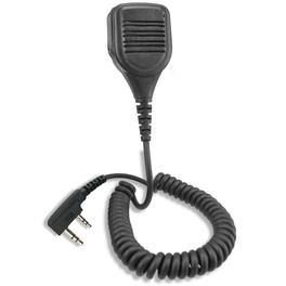 ProMaxPower - PTT Shoulder Speaker Mic for Kenwood, Baofeng, Retevis & Other Radios - Black