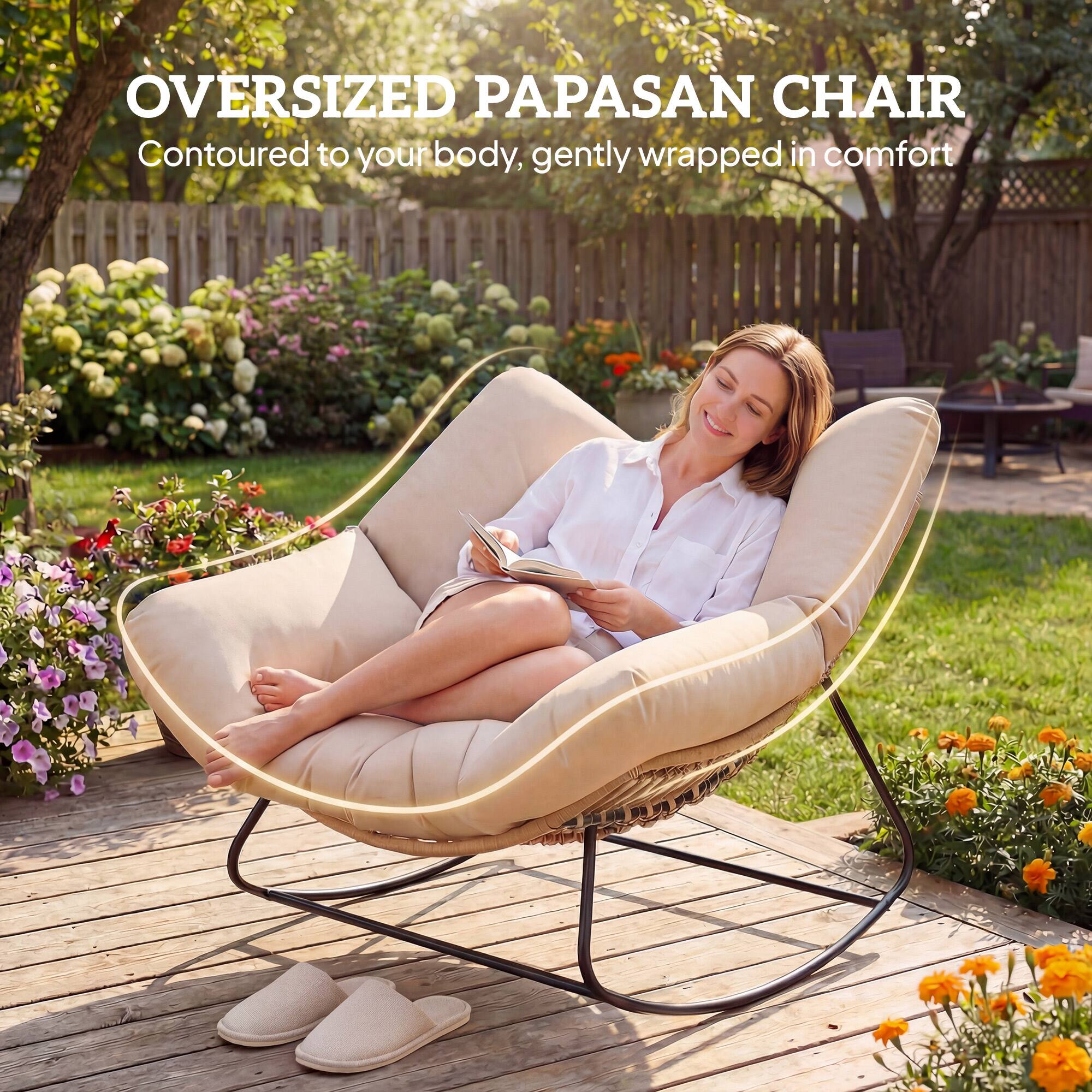 OVERSIZED PAPASAN CHAIR  
Contoured to your body, gently wrapped in comfort