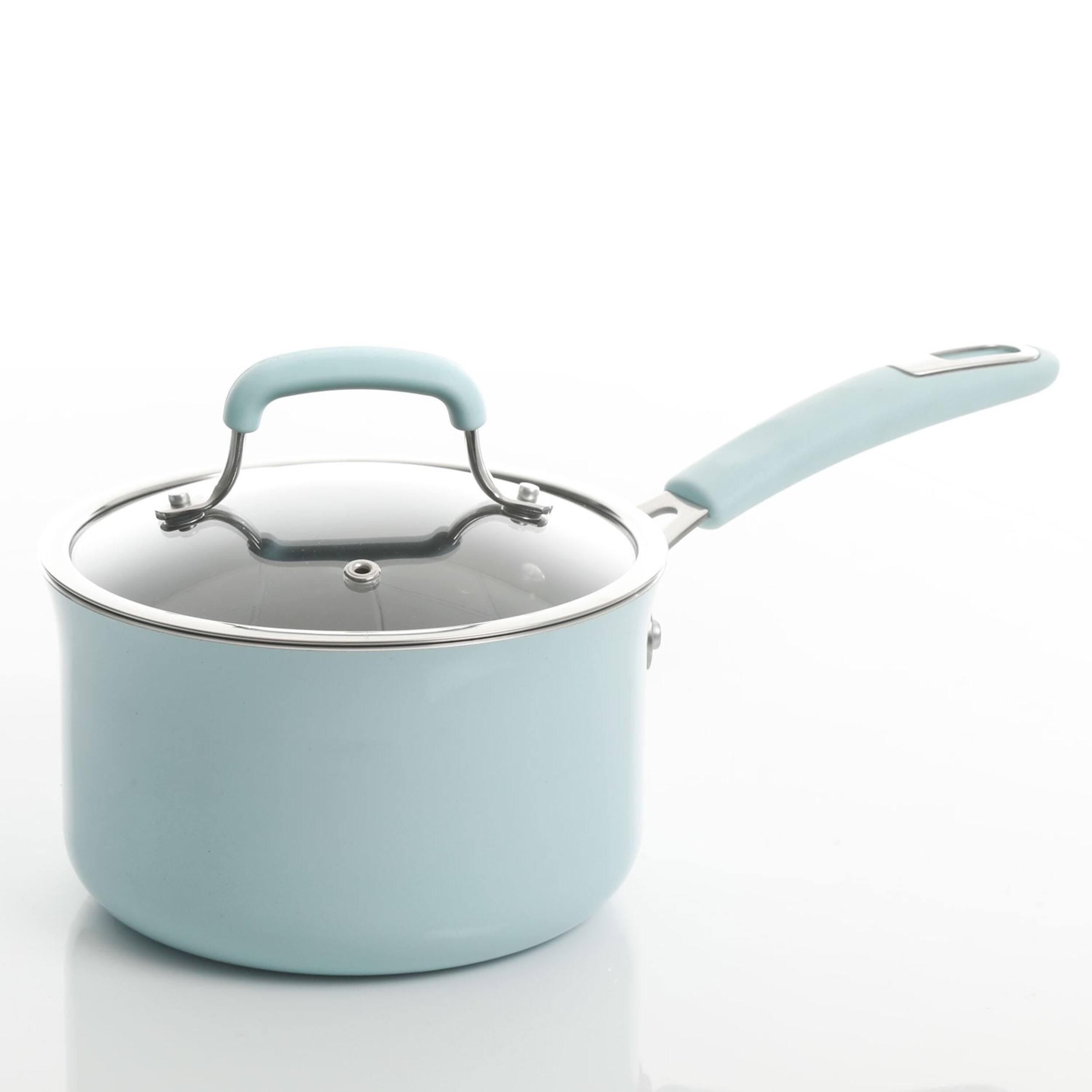 Alt View 9. Kenmore - Kenmore Elite Andover 10 Piece Nonstick Aluminum Cookware Set in Glacier Blue - Glacier Blue.