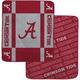 Pegasus - Alabama Crimson Tide 60- x 70- Reverse Block Double-Sided Ultra Cozy Blanket - Multicolor