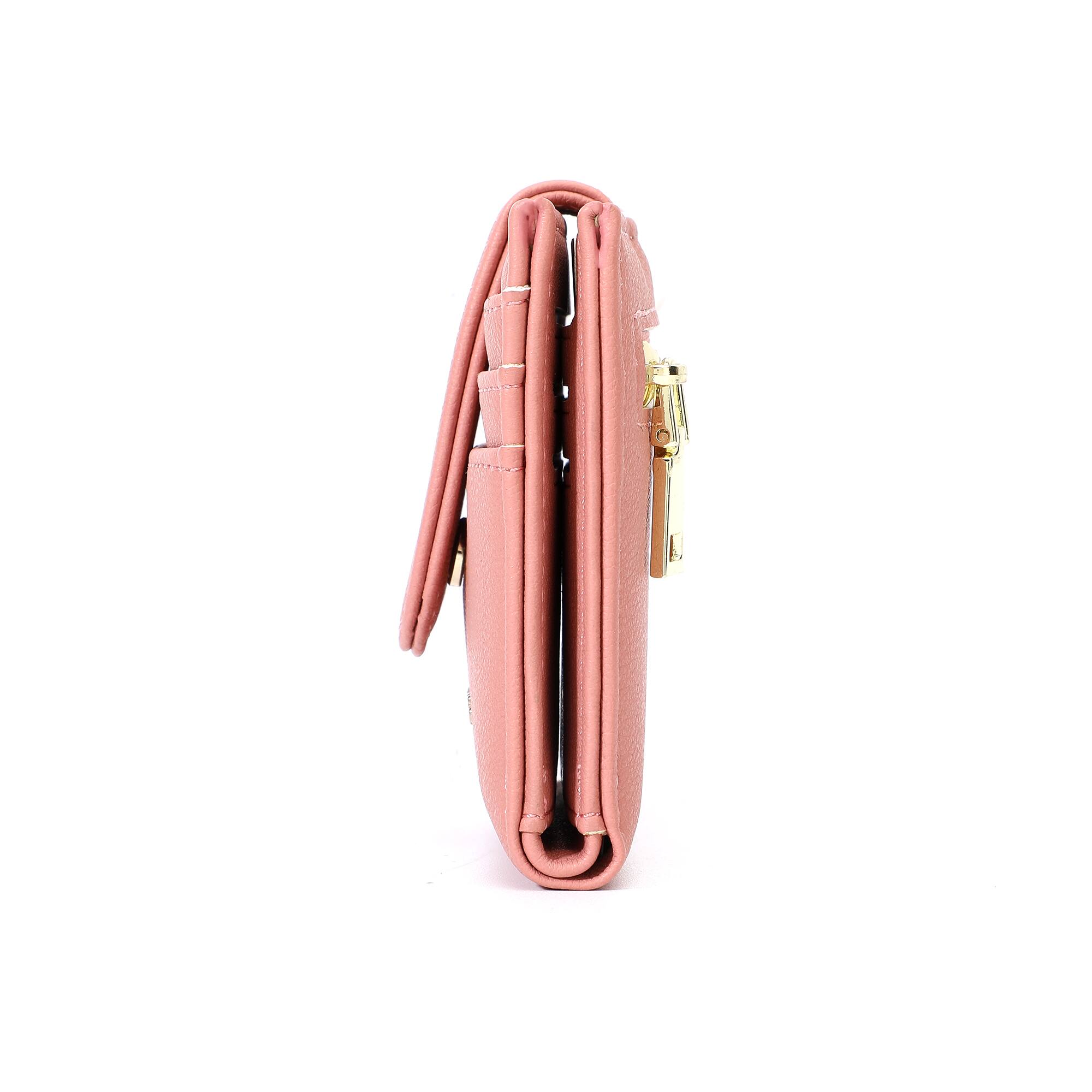 Left. Champs - Iconic Collection Snap Cardholder - Pink.