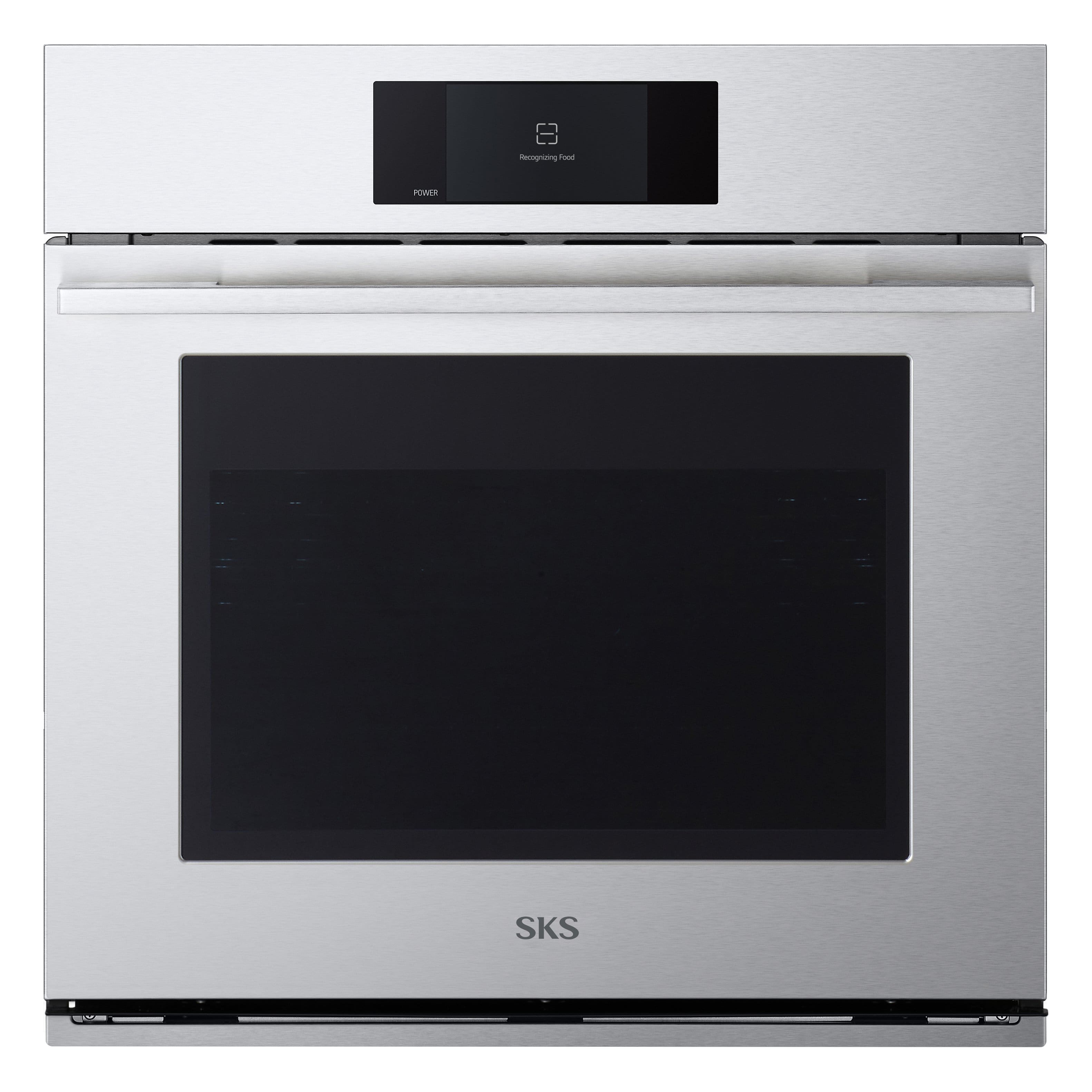 SKS - 30-in 4.7 Cu. Ft. Built-in Smart Electric Convection Single Wall Oven with Gourmet AI - Satin Stainless Steel