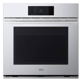 SKS - 30-in 4.7 Cu. Ft. Built-in Smart Electric Convection Single Wall Oven with Gourmet AI - Satin Stainless Steel
